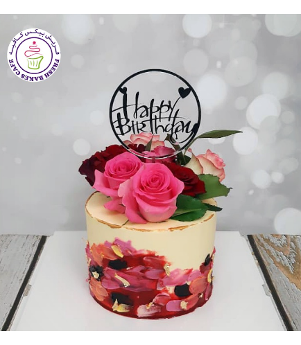 Cake - Roses - Painted Cake