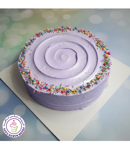 Cake with Sprinkles - Purple