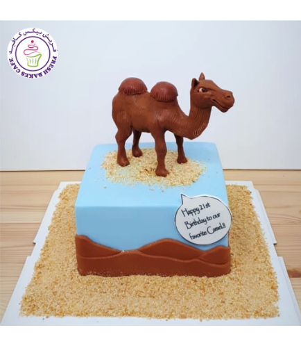 Camel Themed Cake - 3D Cake Topper 02b