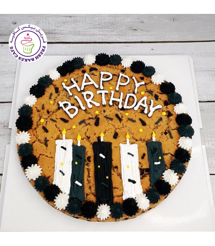 Candles Themed Cookie Cake 01c