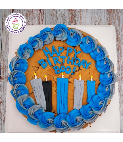 Candles Themed Cookie Cake 03