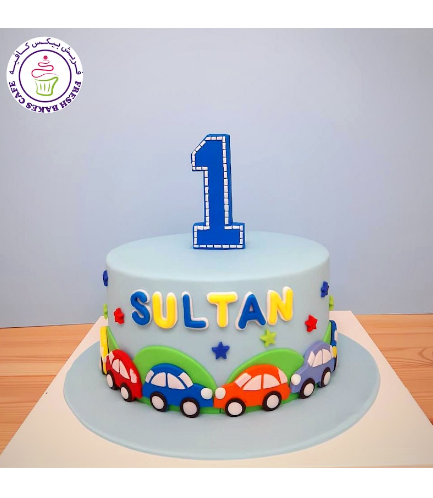 Car Themed Cake - 2D Cake Toppers 02