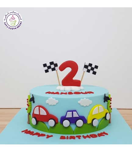 Car Themed Cake - 2D Cake Toppers 03