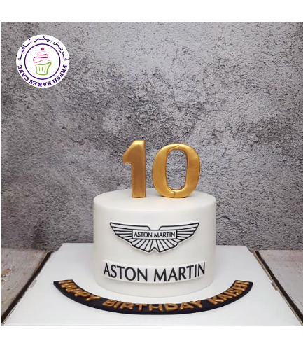 Car Themed Cake - Aston Martin - Printed Pictures