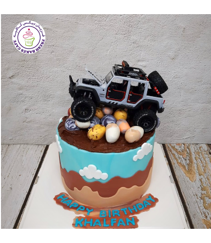 Car Themed Cake - Jeep Wrangler - Toy
