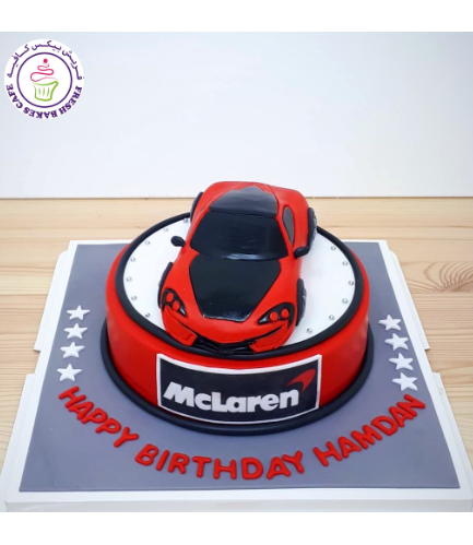 Car Themed Cake - McLaren - Car - 3D Cake Topper 02