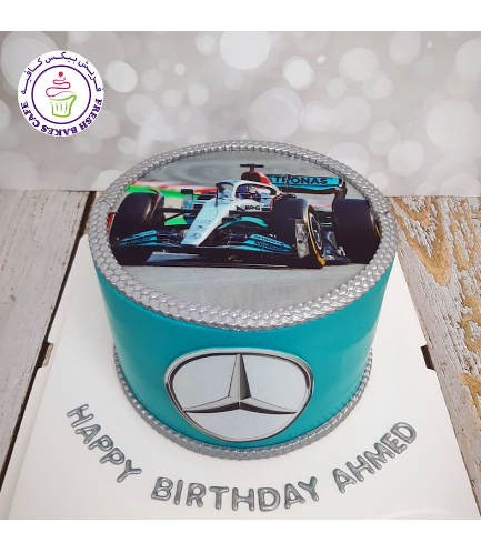 Car Themed Cake - Mercedes - Printed Pictures 01