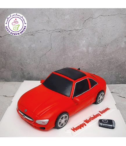 Car Themed Cake - Mercedes - Sedan - 3D Car Cake
