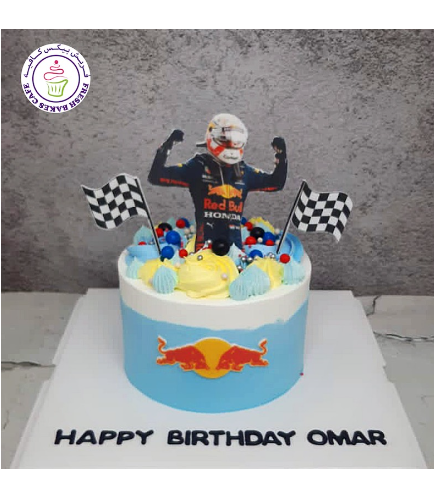 Car Themed Cake - Racing - Red Bull