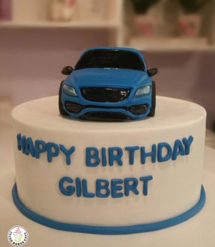 Car Themed Cake - Sedan - 3D Cake Topper
