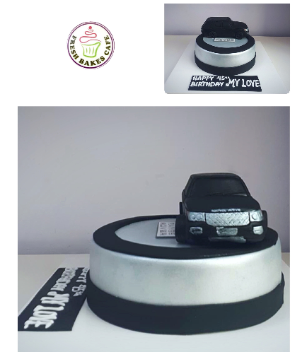 Car Themed Cake - Range Rover - 3D Cake Topper