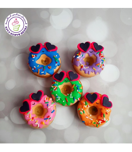 Cartoon Themed Donuts with Sunglasses 01