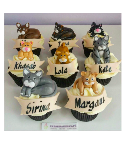 Cupcakes - Cat - 3D Toppers 01