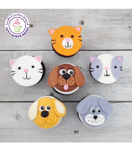 Cupcakes - Cat & Dog - 2D Toppers 02