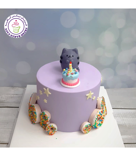 Cat Themed Cake - Pusheen - 3D Cake Topper 02