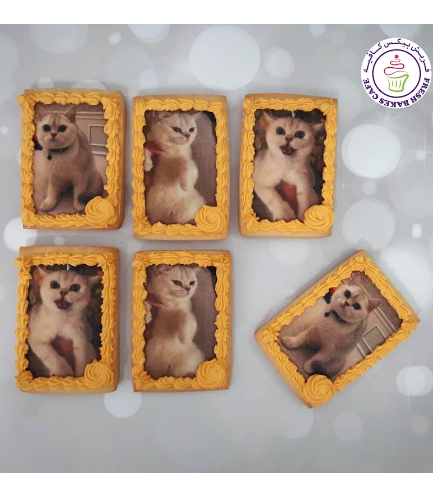 Cat Themed Cookies - Printed Photos