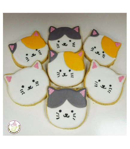 Cat Themed Cookies - Face 01