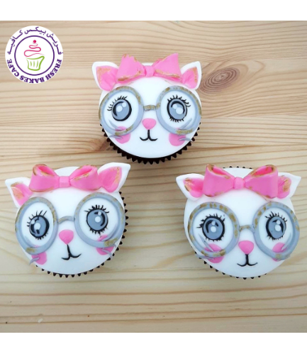 Cat Themed Cupcakes - 2D Toppers 04