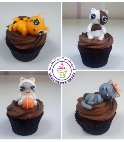 Cupcakes - Cat - 3D Toppers 02