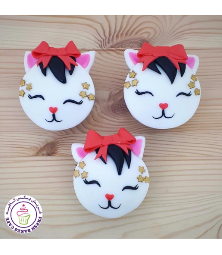 Cat Themed Cupcakes - 2D Toppers 02