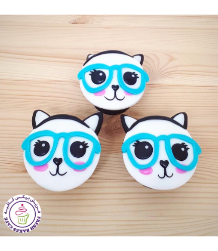 Cat Themed Cupcakes - 2D Toppers 03