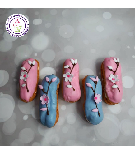 Cherry Blossom Themed Eclairs