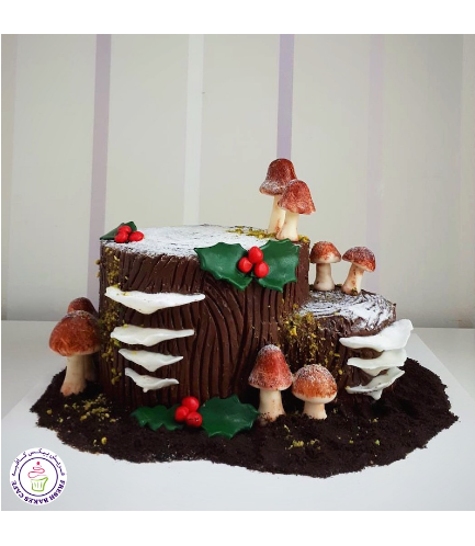 Cake - Dessert - Yule Log Cake 02