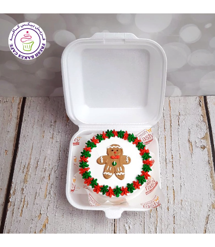 Christmas/Winter Themed Cake - Gingerbread Man 01