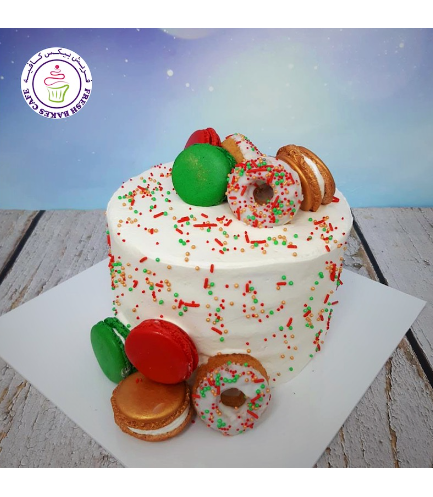 Cake - Dessert - Funfetti Cake - Donuts & Macarons