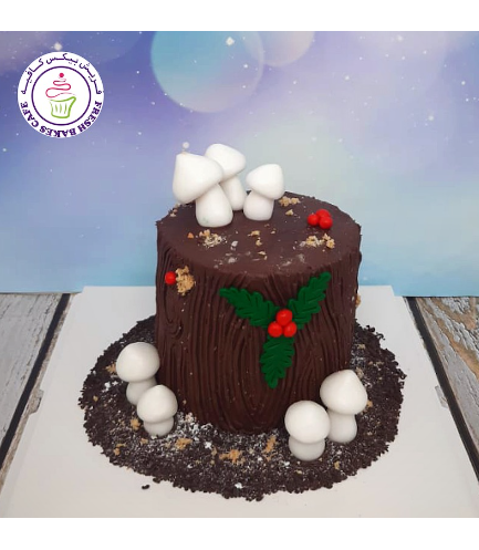 Cake - Dessert - Yule Log Cake 01