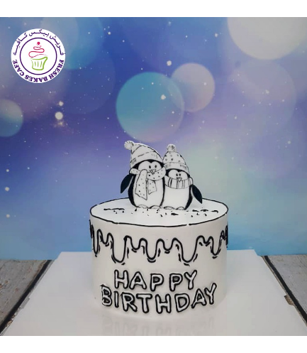 Cake - Decorative - Penguin - Comic Cake