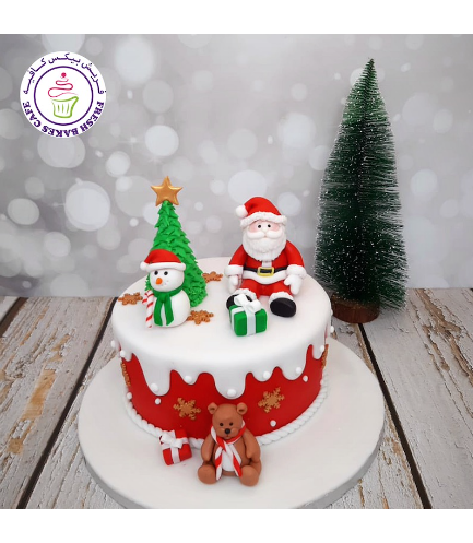 Cake - Decorative - Santa - 3D Cake Toppers - 1 Tier 04