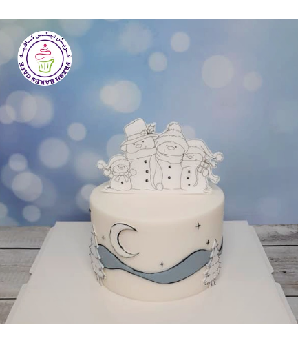 Cake - Winter - Snowmen