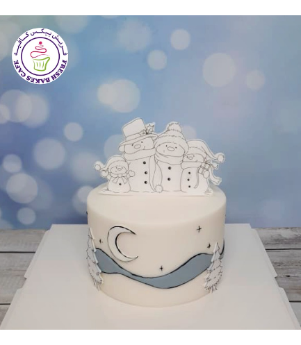 Cake - Decorative - Snowman - Comic Cake
