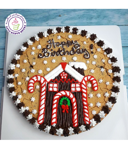 Cookie Cake - Gingerbread House