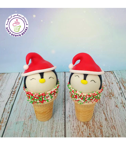 Cone Cake Pops - Penguins 02