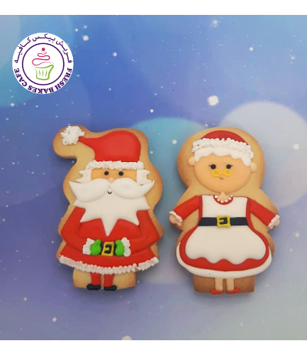 Cookies - Sugar Cookies - Santa & Mrs Claus 02