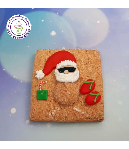 Cookies - Sugar Cookies - Santa on the Beach 01