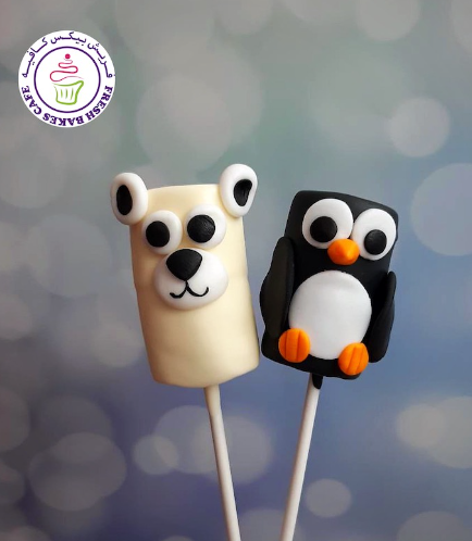 Marshmallow Pops - Polar Bear & Penguin