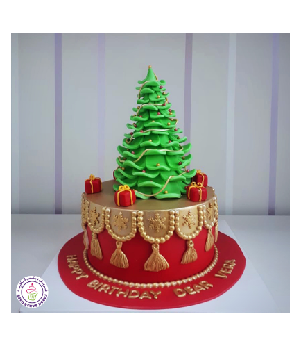 Cake - Decorative - Christmas Tree - 3D Cake Topper