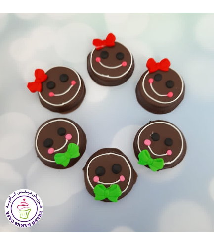 Christmas/Winter Themed Chocolate Covered Oreos - Gingerbread Boys & Girls