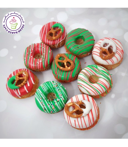 Donuts - Christmas Colors