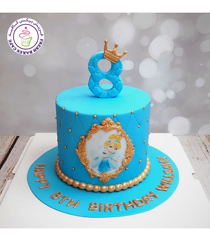 Cinderella Themed Cake - Printed Picture 01a