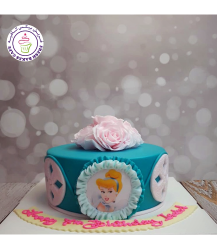 Cinderella Themed Cake - Printed Picture 02