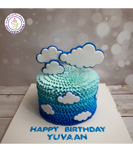 Cake - Clouds - 2D Cake Toppers - Ruffles