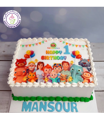 CoComelon Themed Cake - Printed Picture - Rectangle