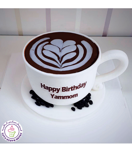 Coffee Mug Themed Cake - 3D Cake 06