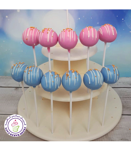 Colored Cake Pops - Blue & Pink 01