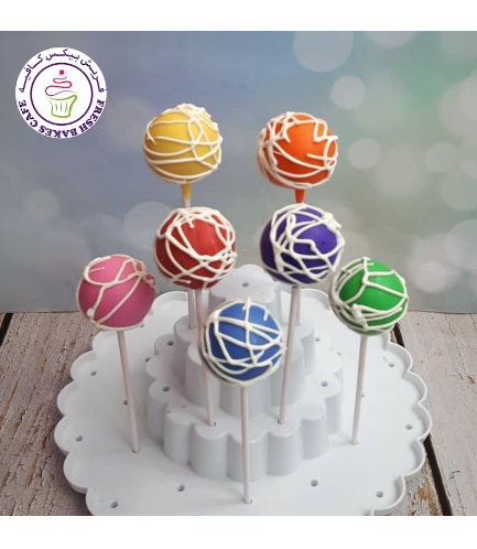 Colored Cake Pops - Drizzle 02
