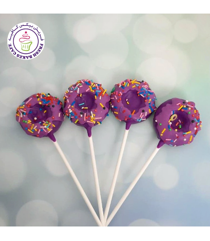 Colorful Donut Pops - Purple